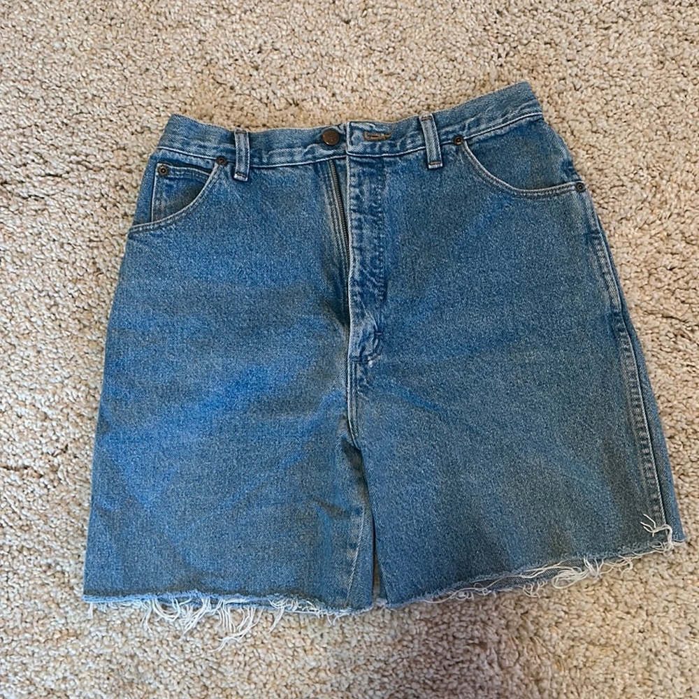 Blue Wrangler Jeans Shorts (Medium)